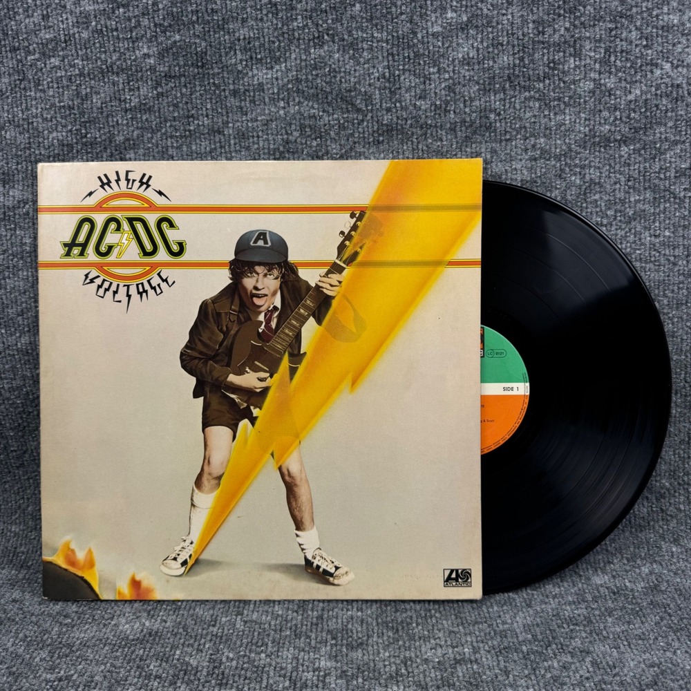 AC/DC High Voltage Vinyl LP 1976 German Pressing ATL 50257 Hard Rock Record VG +